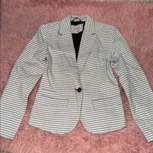 Merona Women's Gray Striped Blazer